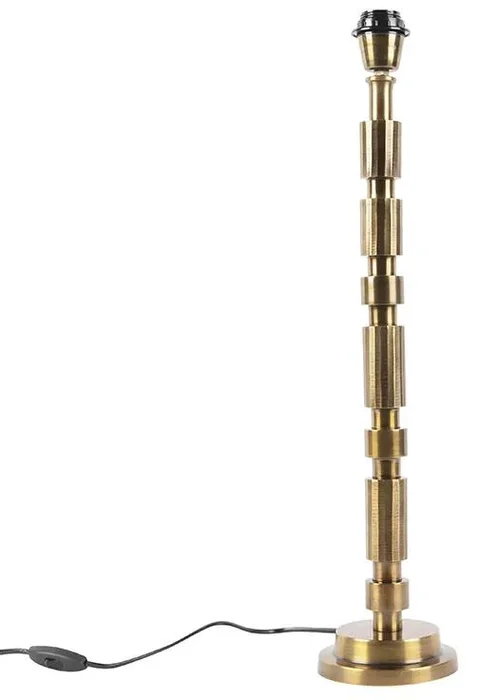 Bronzová art deco stolní lampa Torre