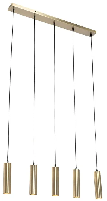 Bronzové závěsné svítidlo Jeana s pěti světly