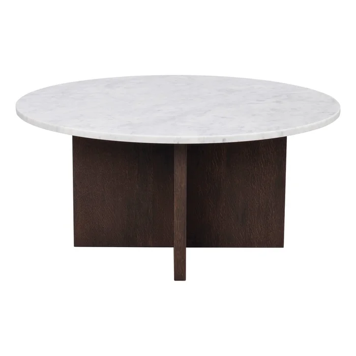 Brooksville Mramorový konferenční stolek 90x90 cm