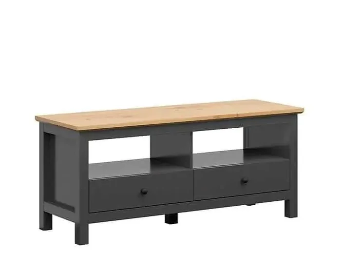 BRW HESEN televizní stolek RTV2S/6/14 – grafit a dub artisan