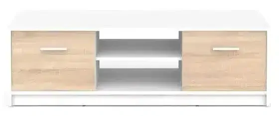BRW Nepo RTV2D Televizní stolek Bílá/dub sonoma