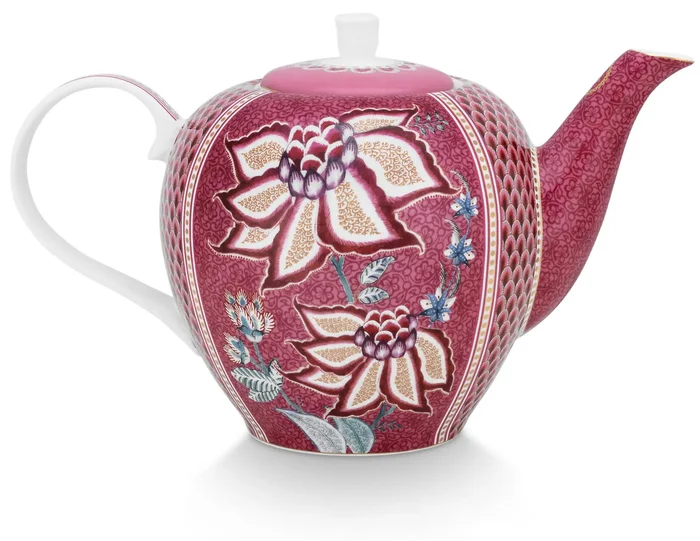 Čajová konvice Flower Festival 1,6 l tmavě růžová
