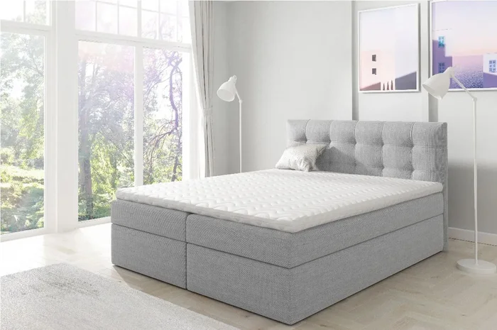 Čalouněná boxspringová postel IVANA 1 160x200 se zdarma topperem