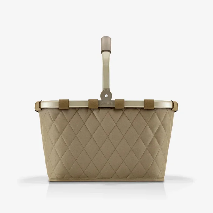 Carrybag Frame Rhombus Olive – nákupní košík Reisenthel