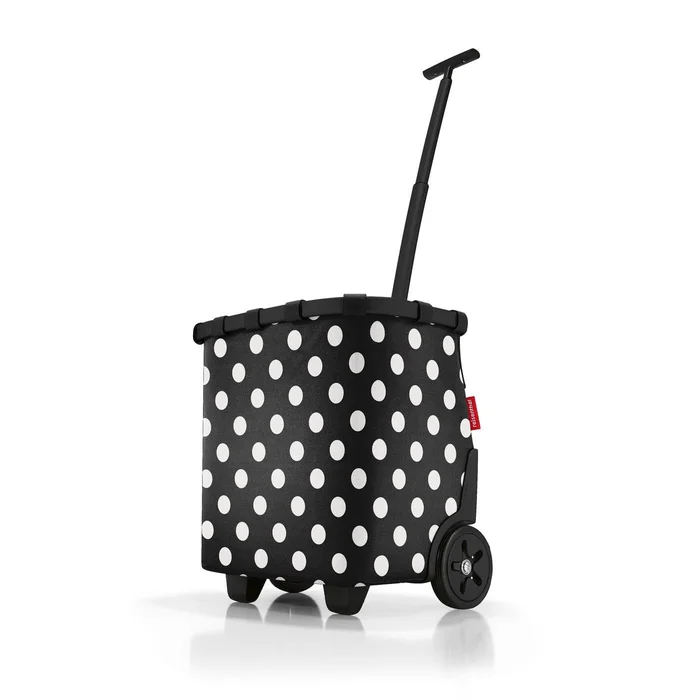 Carrycruiser Frame Dots White – nákupní košík na kolečkách Reisenthel
