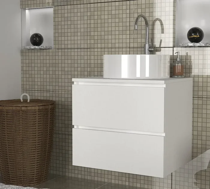 Casarredo DONGOLA – závěsná skříňka pod umyvadlo, bílá