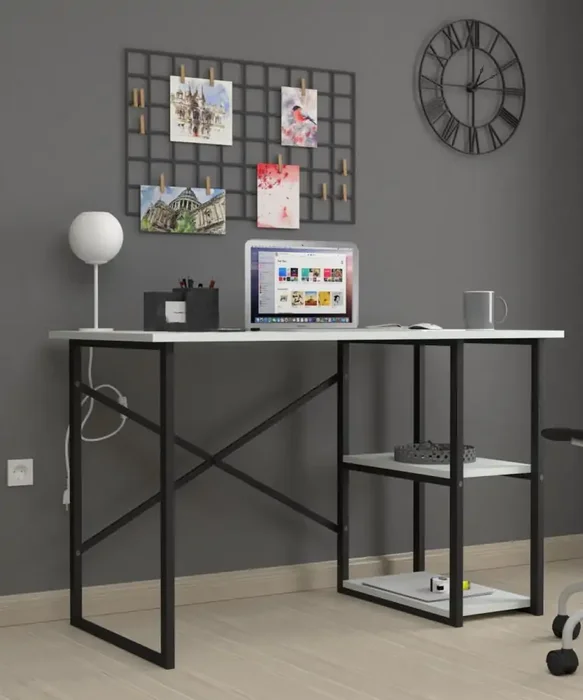 Casarredo IRVING – psací stůl s policemi 60×120 cm, bílý