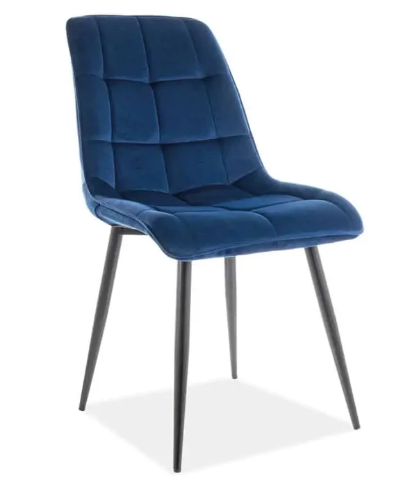 Casarredo Jídelní židle SIK VELVET granátově modrá