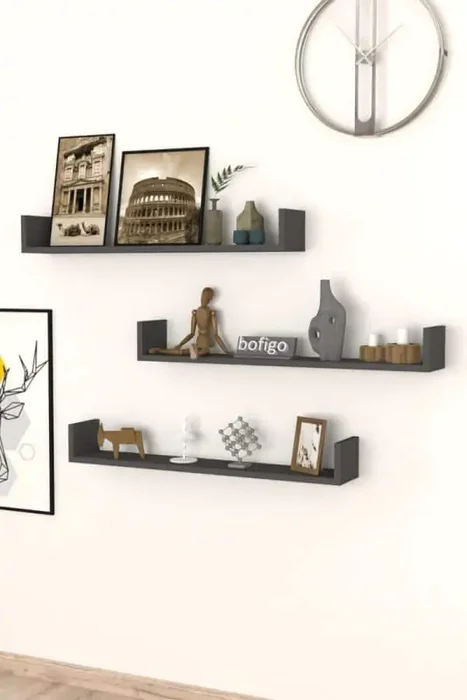 Casarredo JODI Závěsné police 90 cm (3 ks) – antracit