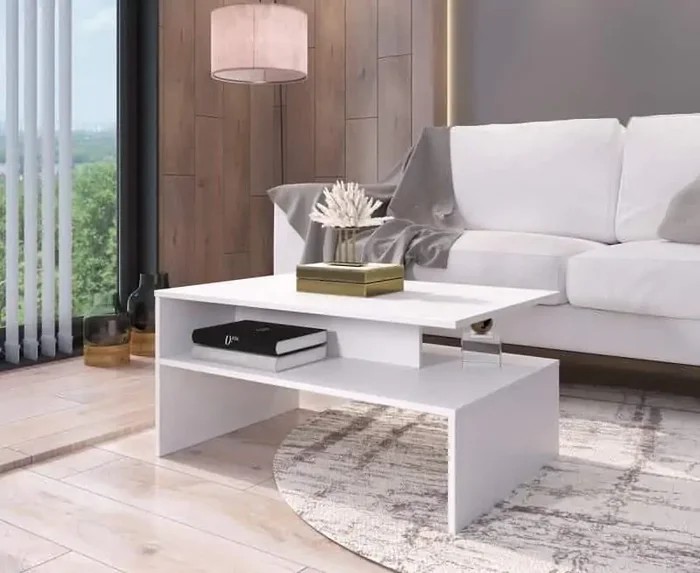Casarredo Konferenční stolek GLOOM bílý