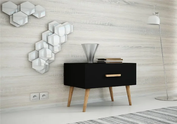 Casarredo Noční stolek KINGSTON černý