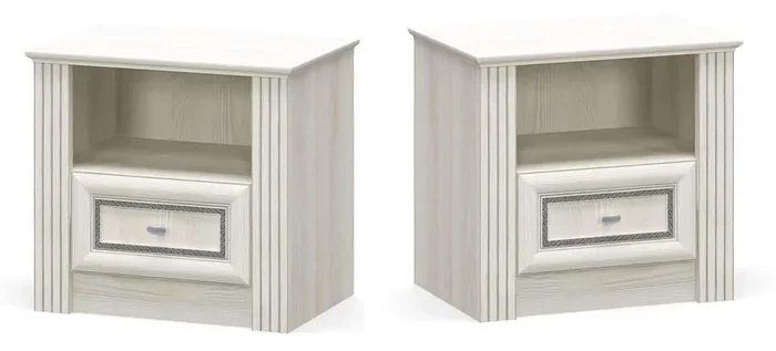 Casarredo Noční stolky Bristol New II, 2 ks, jasan sněhový