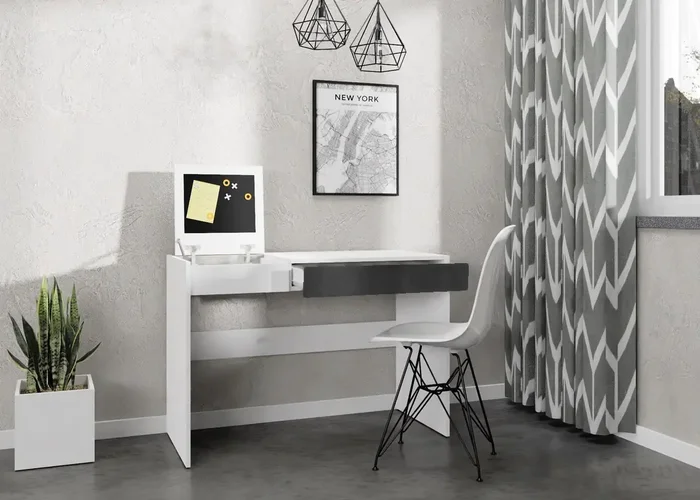 Casarredo Pracovní stůl SONORA bílý/grafit