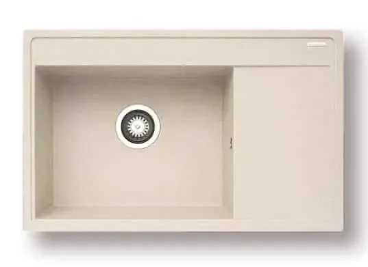 Casarredo Pyragranitový dřez CAMEA 1B 1D LH 79×50 vanilla