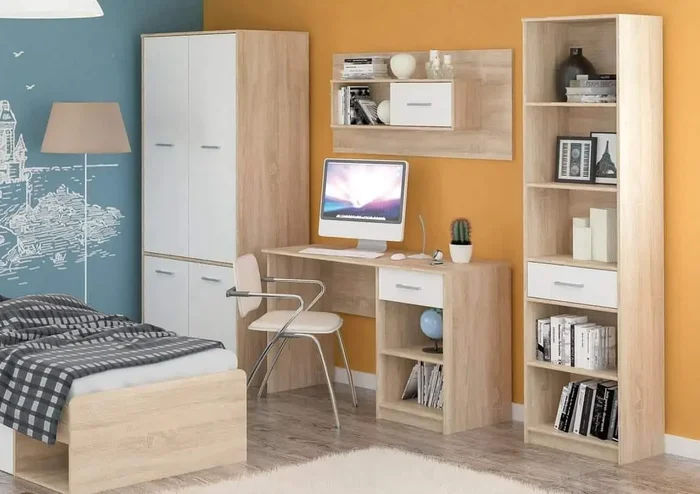 Casarredo Sestava dětského pokoje TIPS – dub sonoma/bílá mat