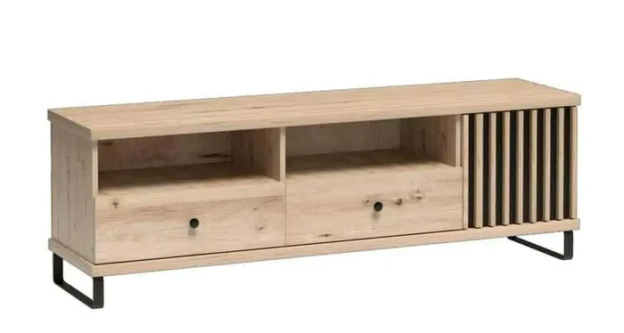 Casarredo Televizní stolek BARBUS 1D2S dub artisan/černá