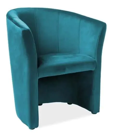 Casarredo TM-1 Velvet křeslo tyrkysová