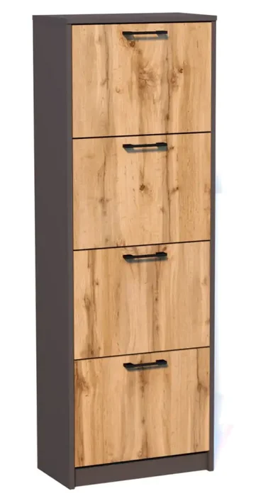 Casarredo Výklopný botník VIVA 4K grafit/dub wotan