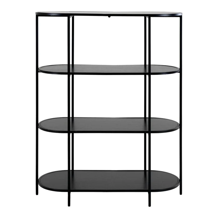 Černá knihovna Vita House Nordic 36x111 cm