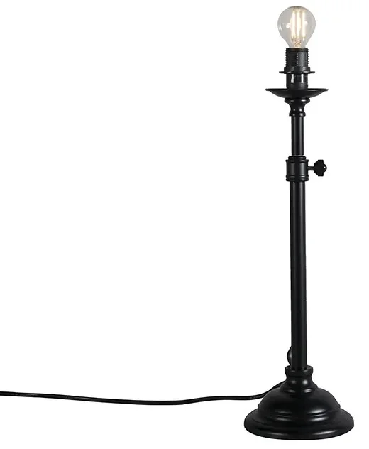 Černá nastavitelné stolní LED lampa Accia bez stínidla