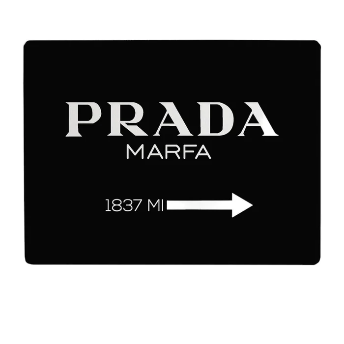 Černá podložka na stůl Black Prada