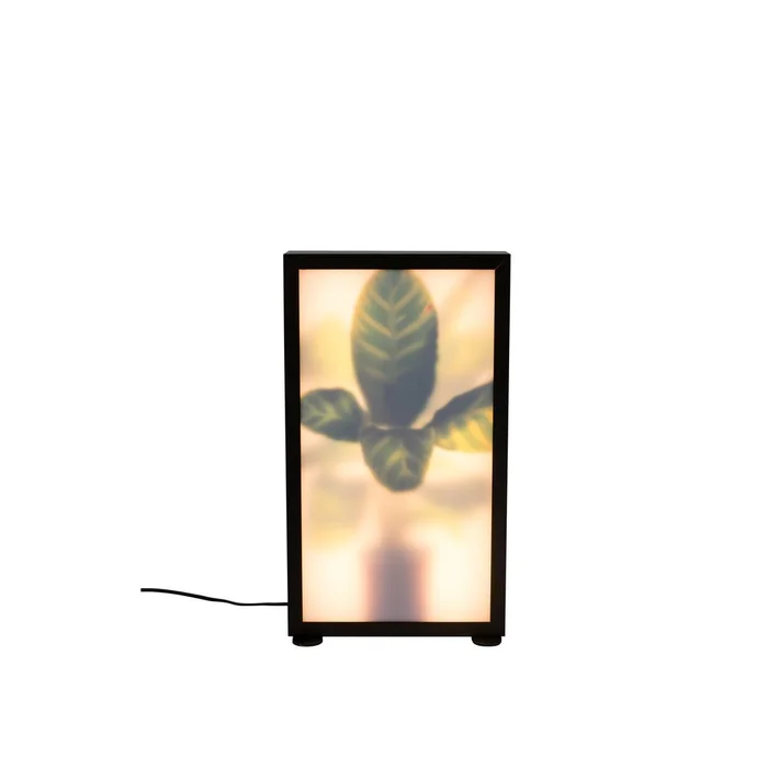 Černá stojací lampa Grow