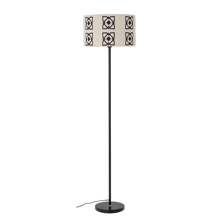Černá stojací lampa Selita