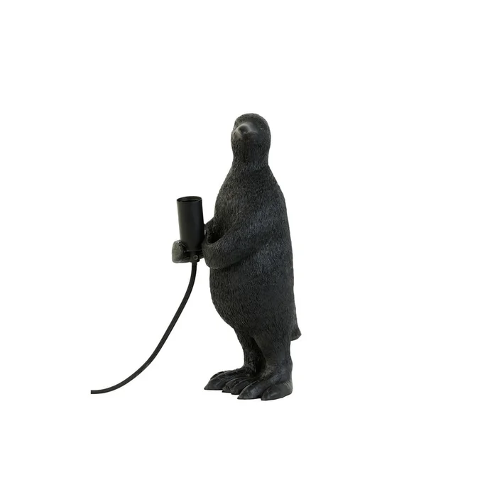 Černá stolní lampa Penguin 34 cm
