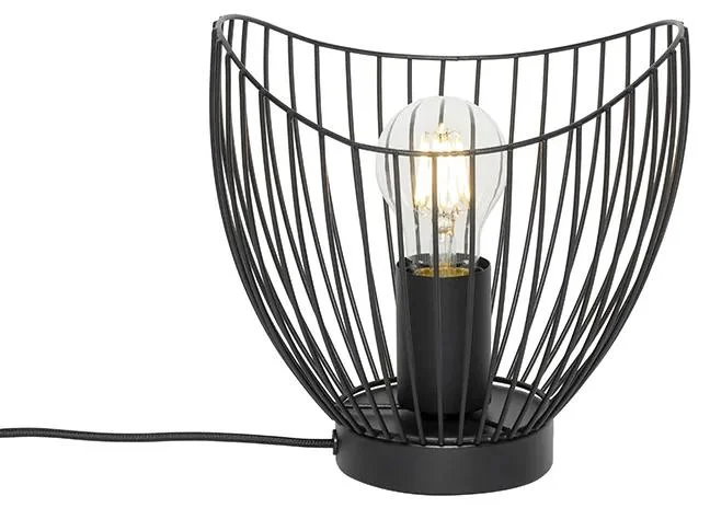 Černá stolní lampa Pua s nastavitelností