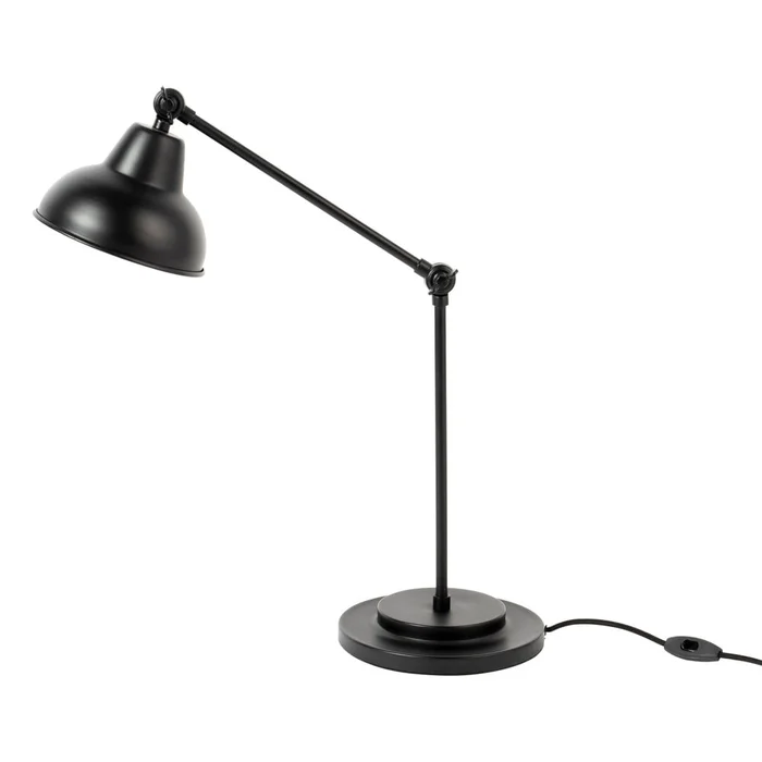 Černá stolní lampa Xavi