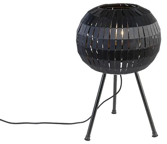 Černá stolní lampa Zoë na stativu