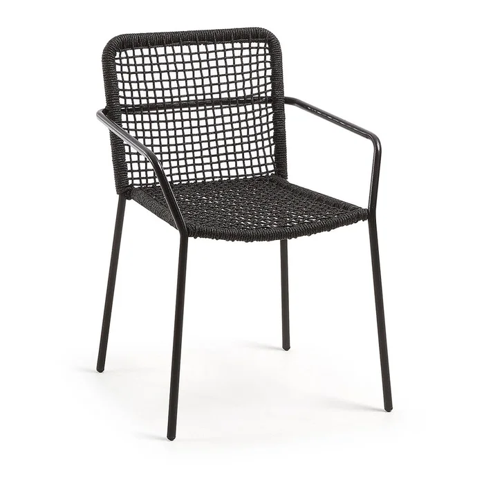 Černá zahradní židle Kave Home Bomer