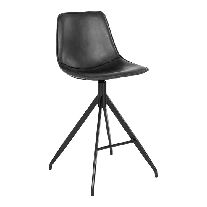 Černé barové židle Monaco, sada 2 ks, výška 84 cm