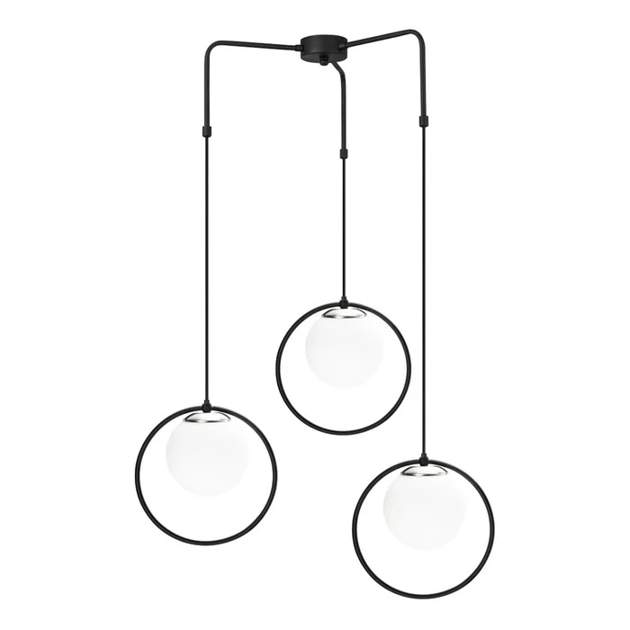 Černé kovové závěsné svítidlo Opviq lights Nazarios