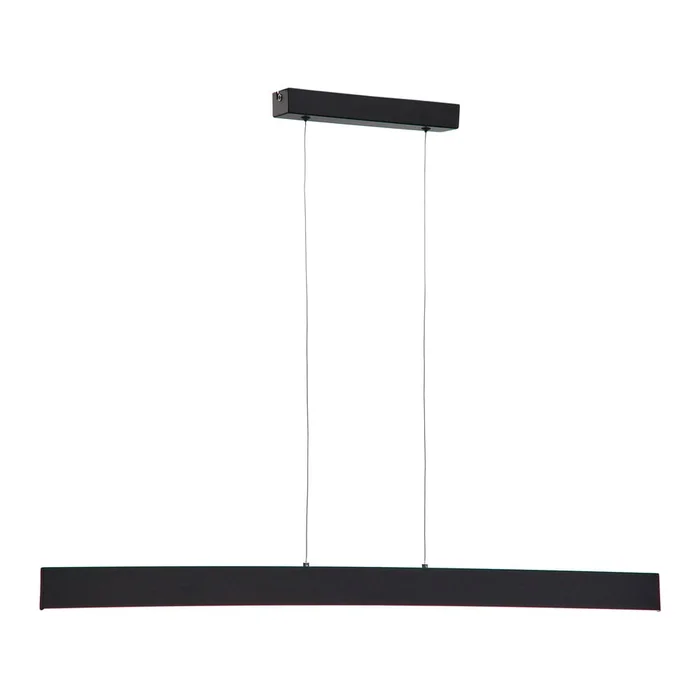 Černé LED stropní svítidlo Boadella 101 cm