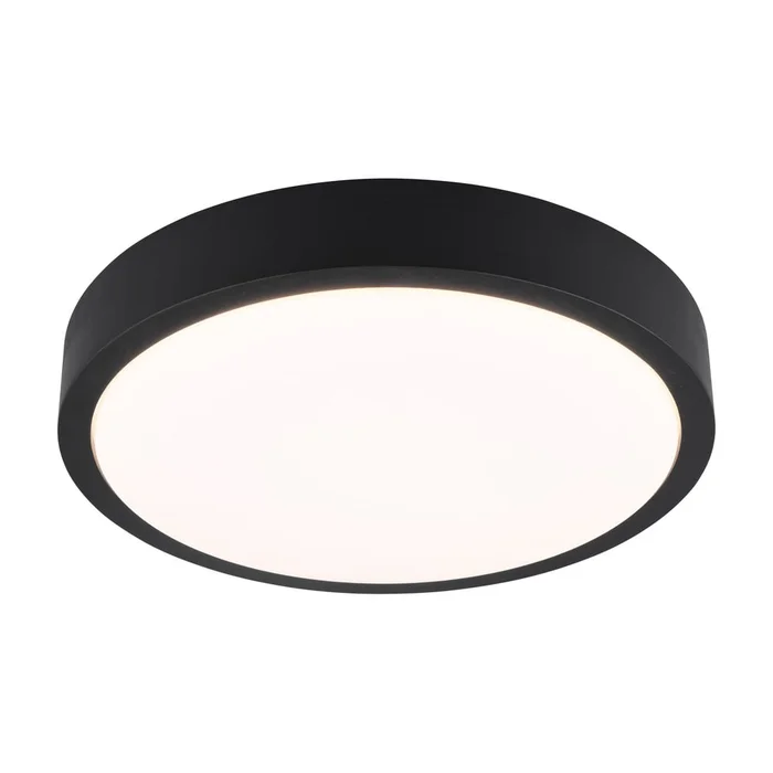 Černé LED stropní svítidlo Iseo 40 cm