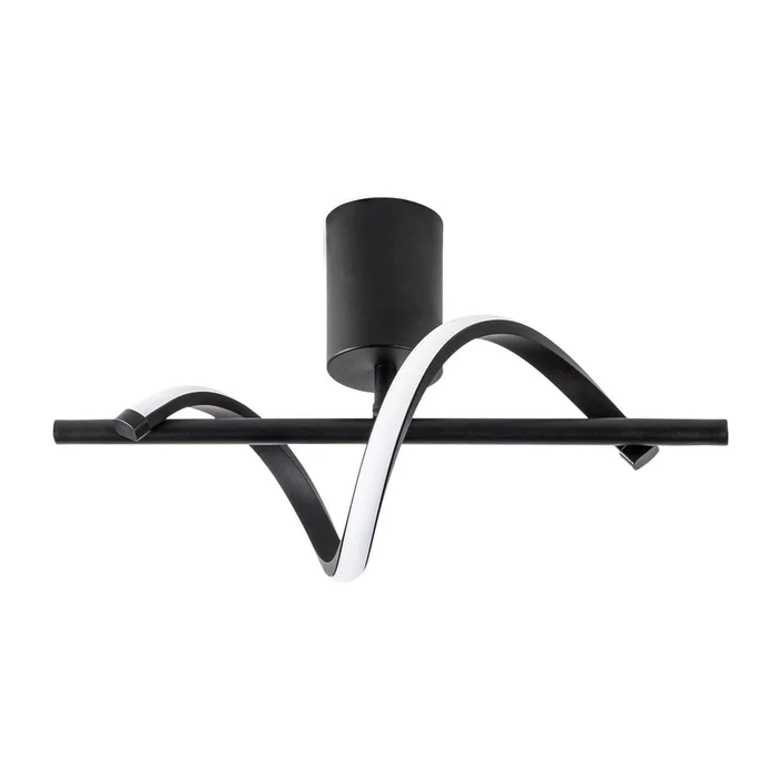Černé LED stropní svítidlo Likma 7 cm