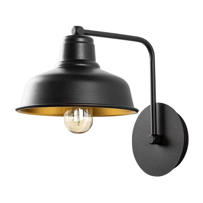 Černé nástěnné LED svítidlo Berceste