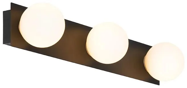 Černé nástěnné LED svítidlo Cederic 48 cm