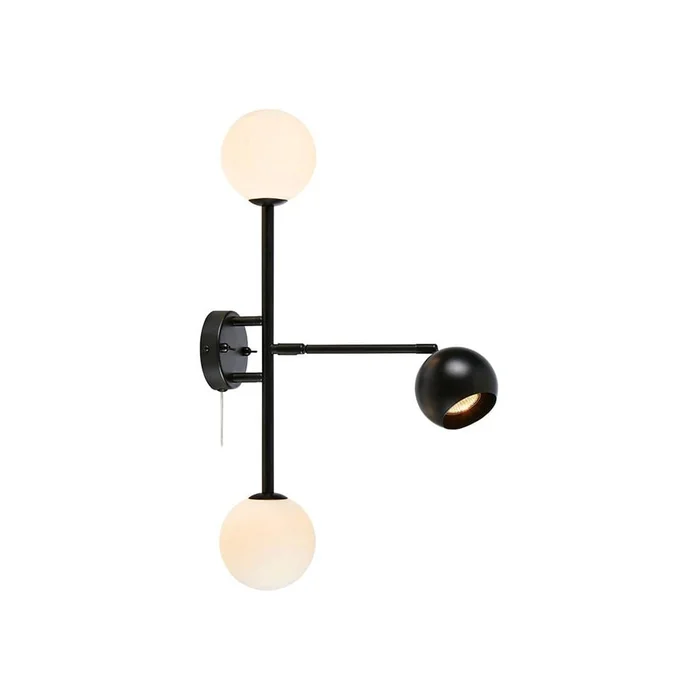 Černé nástěnné svítidlo Markslöjd Beside 60 cm