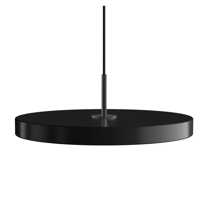 Černé stmívatelné závěsné LED svítidlo Asteria Plus 43 cm