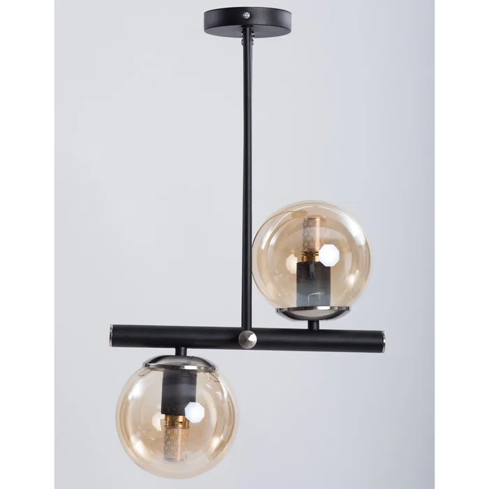Černé stropní svítidlo Libra 15 cm