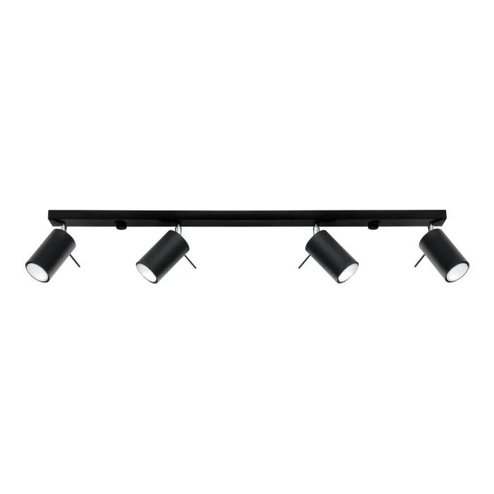 Černé stropní svítidlo Nice Lamps Etna 4L