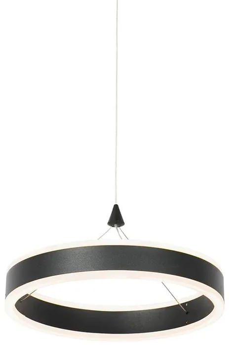 Černé závěsné LED svítidlo Lyani 30 cm