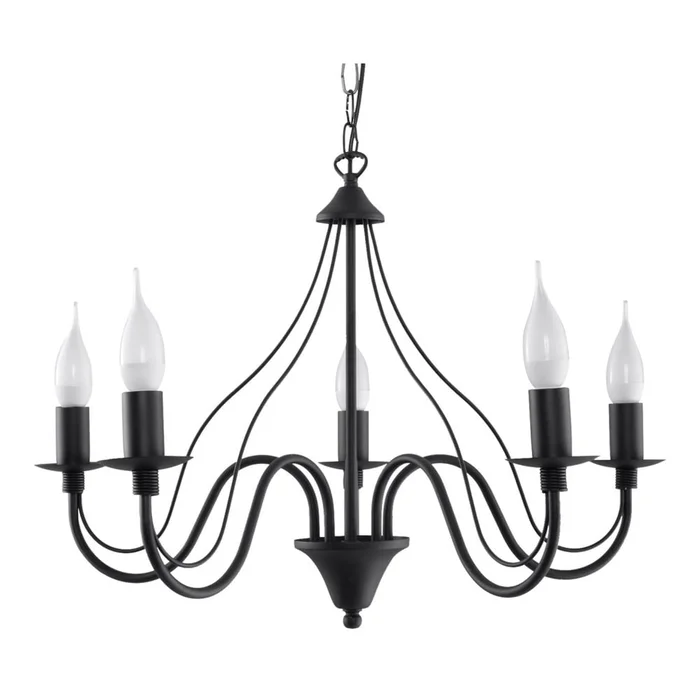 Černé závěsné svítidlo Fiorano 5