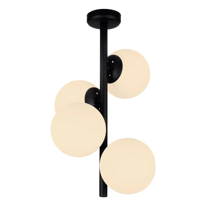 Černé závěsné svítidlo Squid Lighting Owl 53 cm
