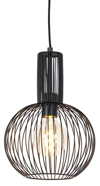 Černé závěsné svítidlo Wire Whisk