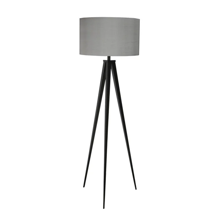 Černo-šedá stojací lampa Zuiver Tripod