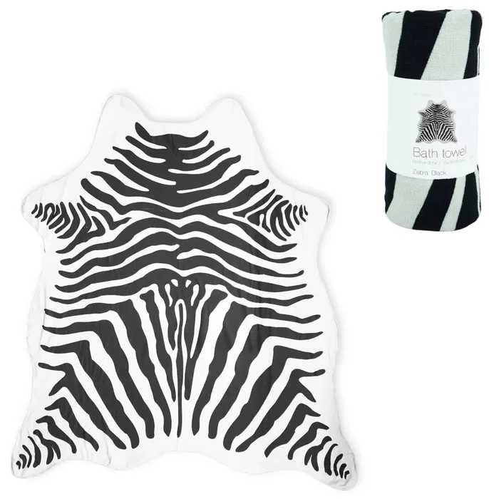 Černobílá osuška Zebra 146x150 cm