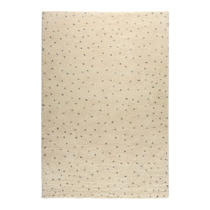 Černobílý koberec Dottie Black 80x150 cm